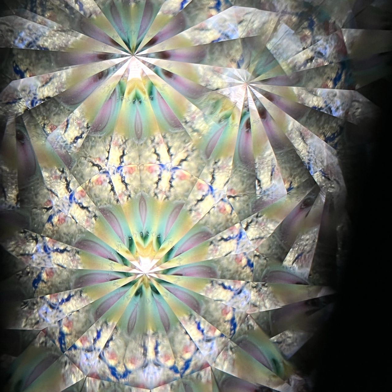 Hanako Richards "The Moon and Fin" glass kaleidoscope