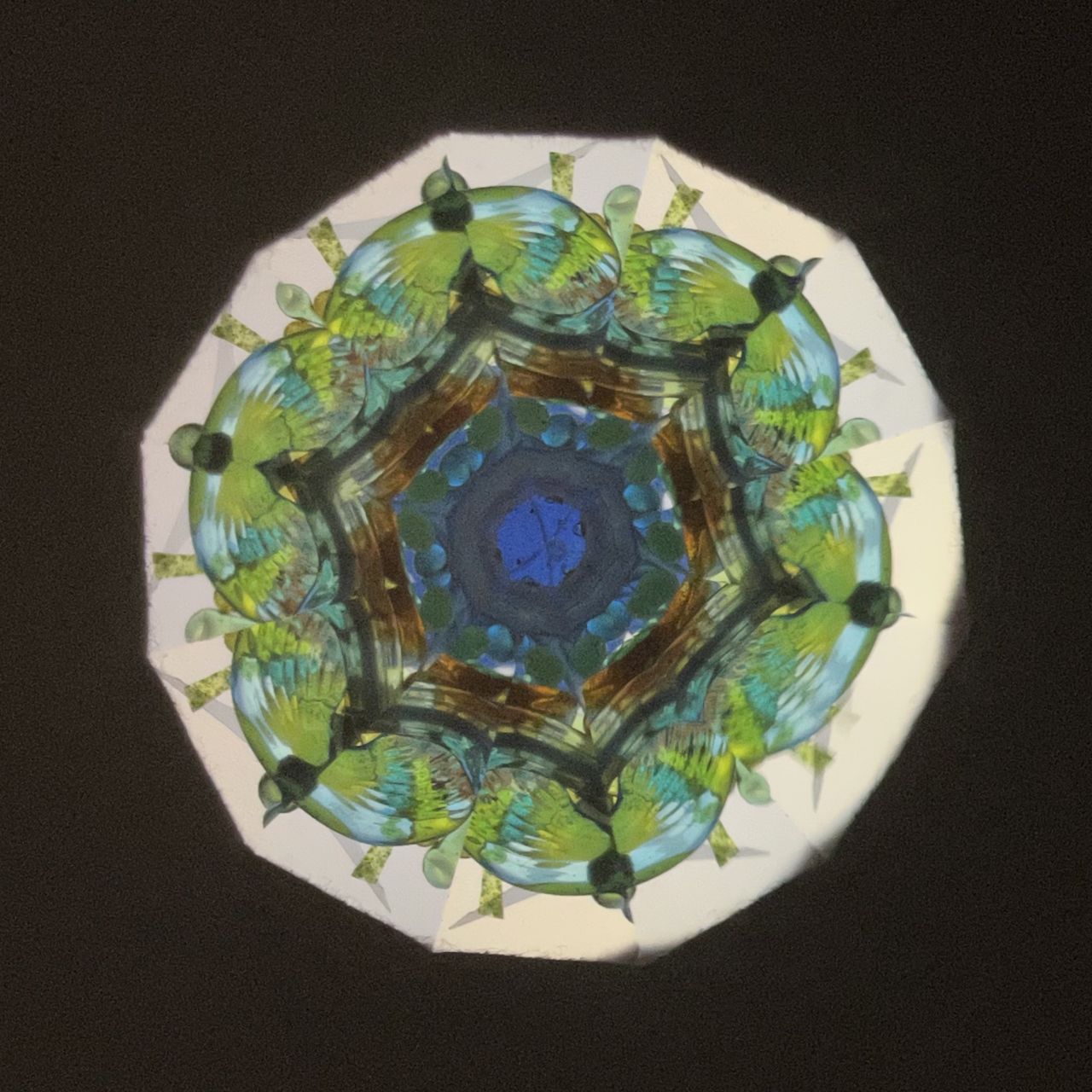 Fumie Ino ”Water Irises” - lacquered kaleidoscope -