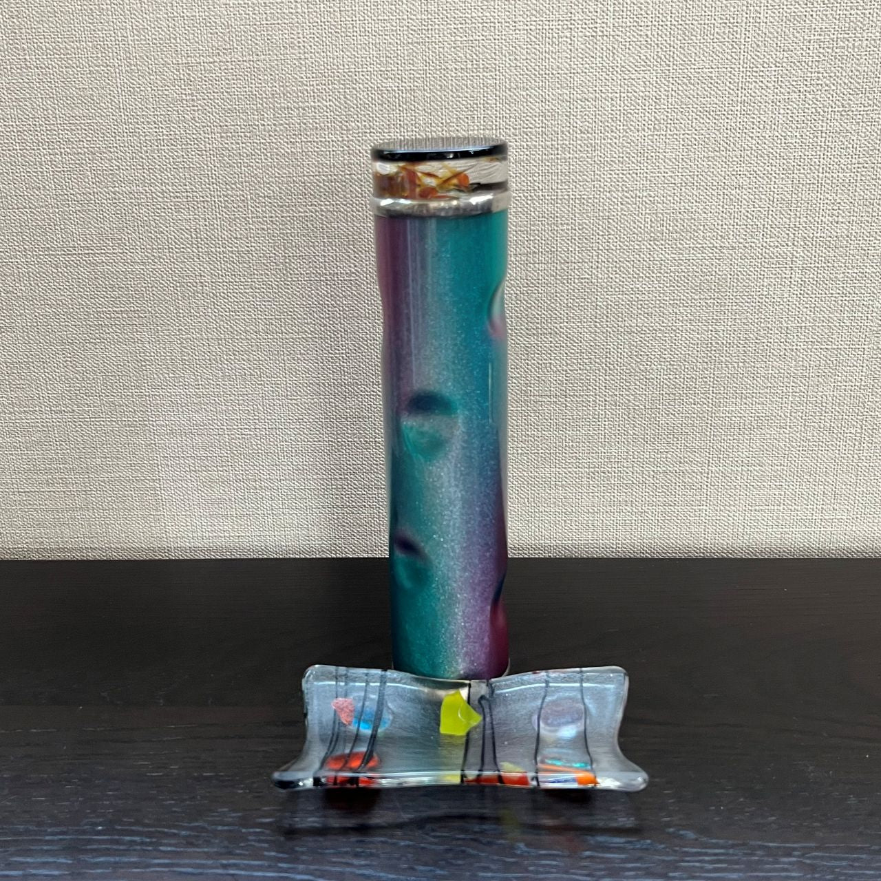Yoshiko & Takeo Matsumoto "Dimple" amber - glass kaleidoscope -
