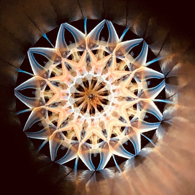 Yoshiko & Takeo Matsumoto "Dimple" amber - glass kaleidoscope -