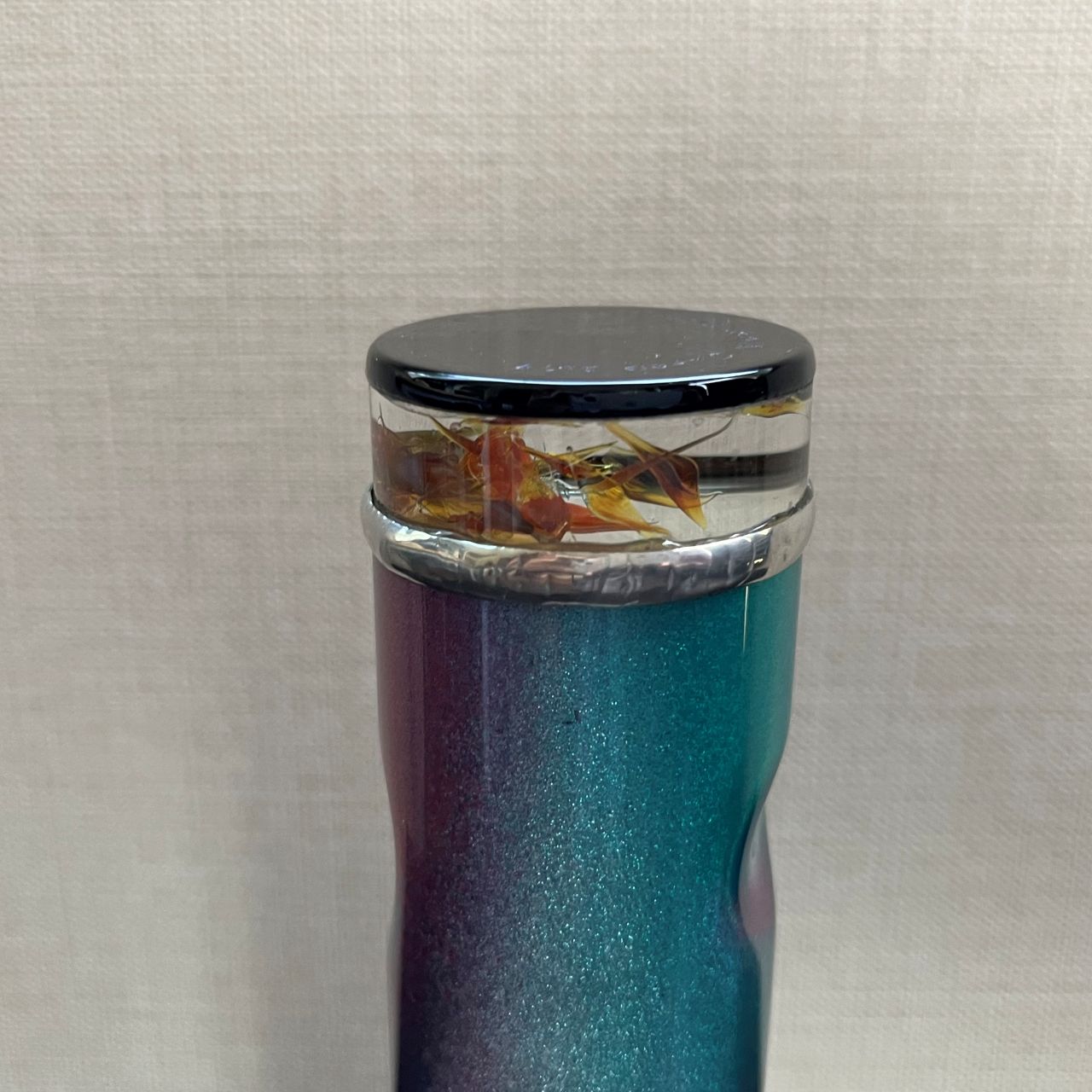 Yoshiko & Takeo Matsumoto "Dimple" amber - glass kaleidoscope -