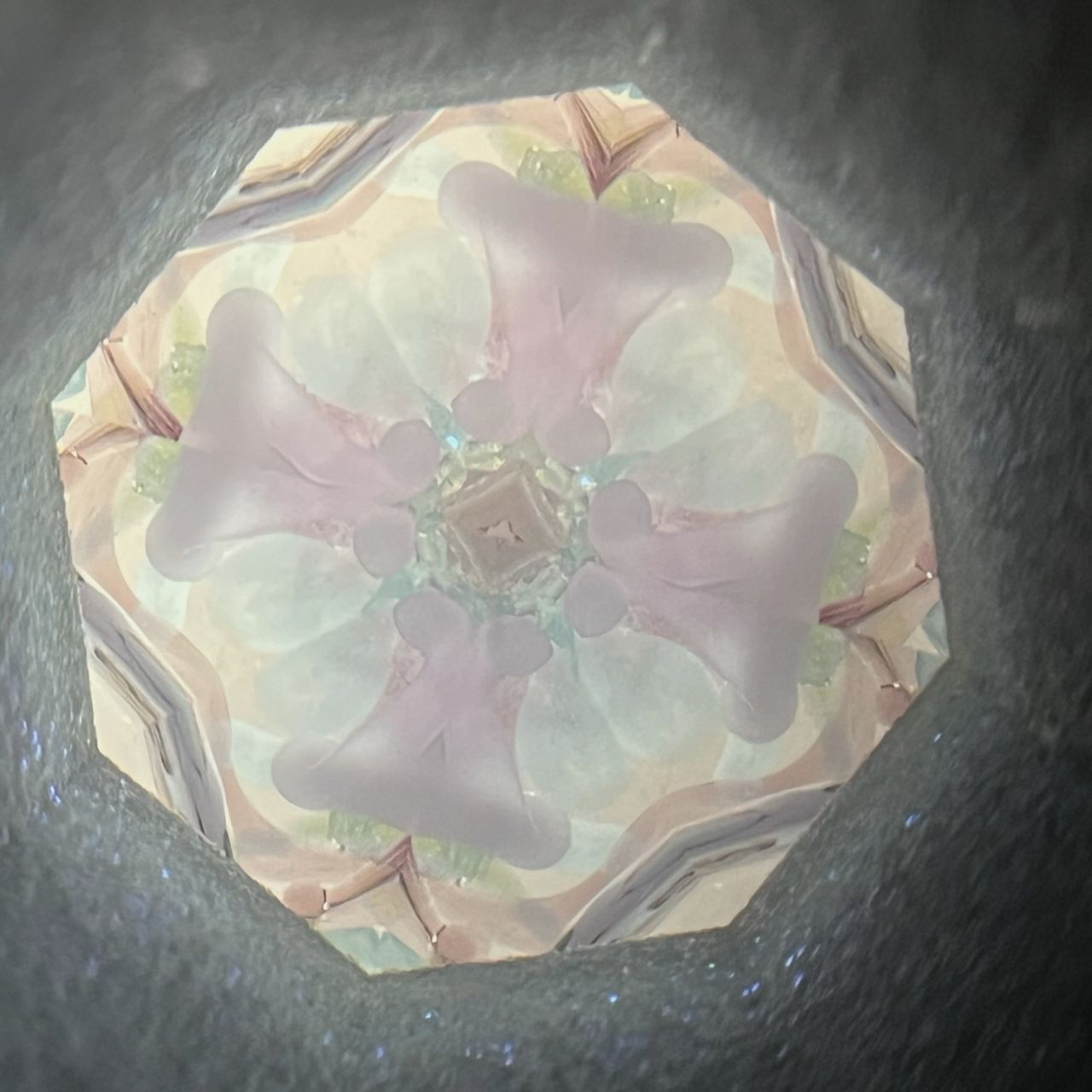 Rieko "Juliet Blue -liquid cell- " -glass kaleidoscope-