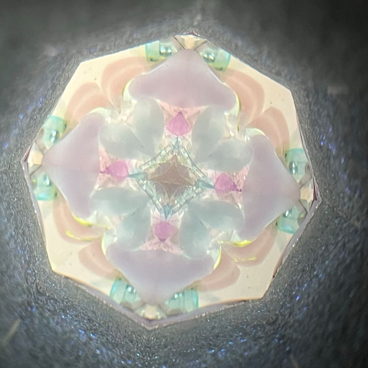 Rieko "Juliet Blue -liquid cell- " -glass kaleidoscope-