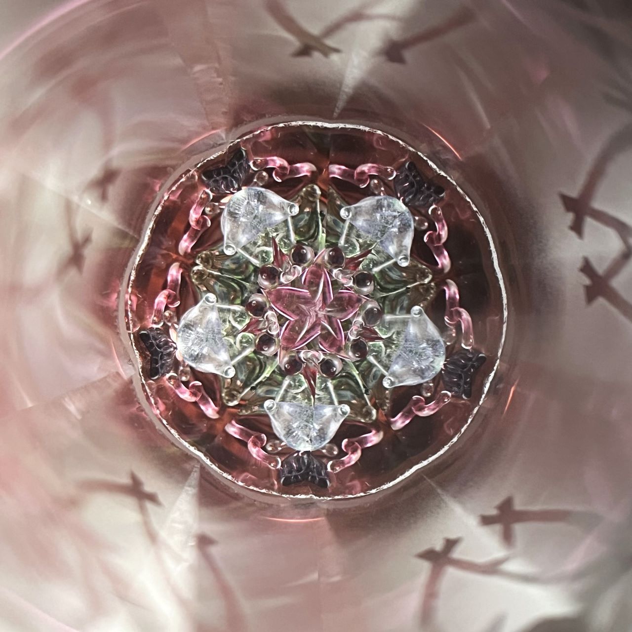 Crystal Garden Shirokane "Rose parfait" - glass kaleidoscope -