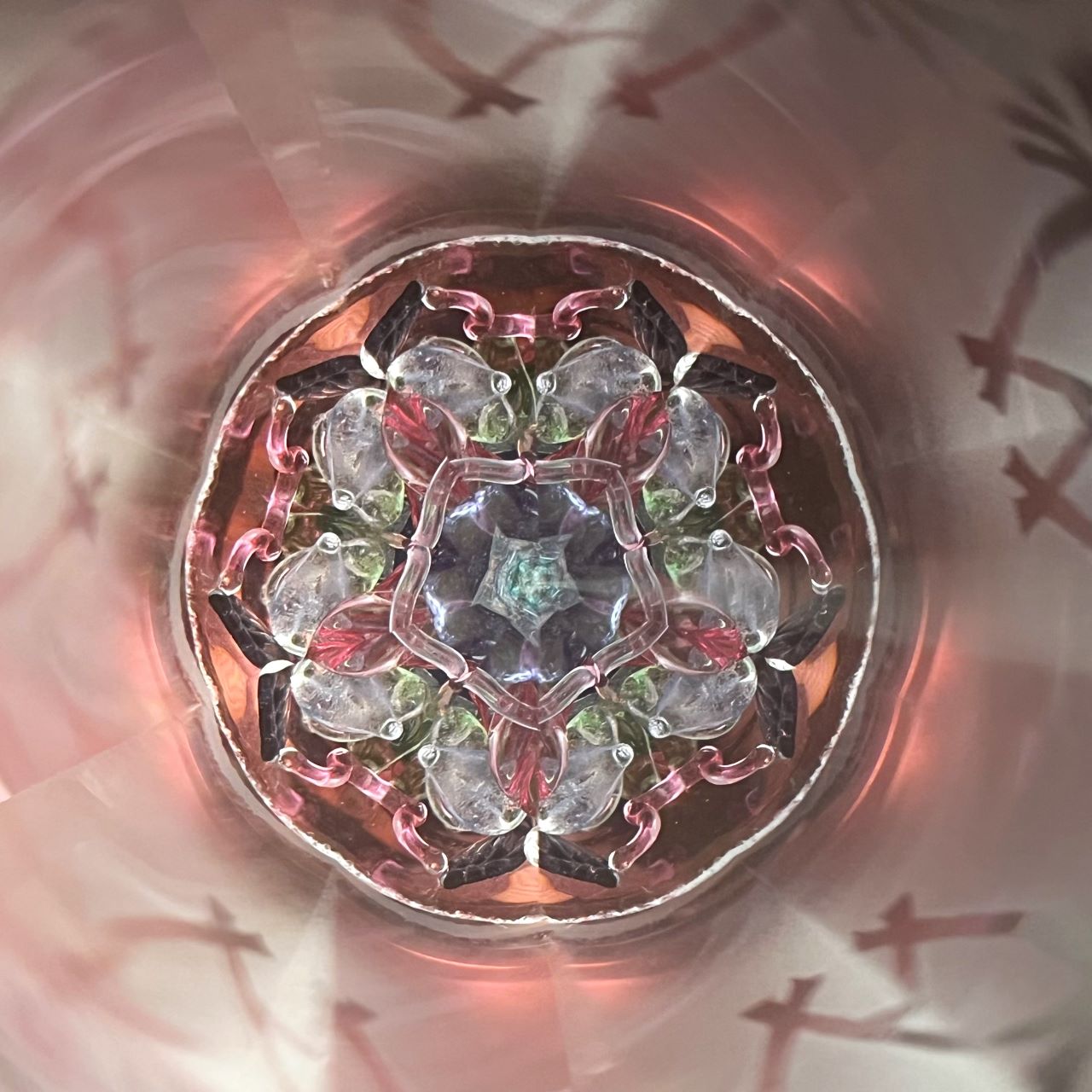 Crystal Garden Shirokane "Rose parfait" - glass kaleidoscope -