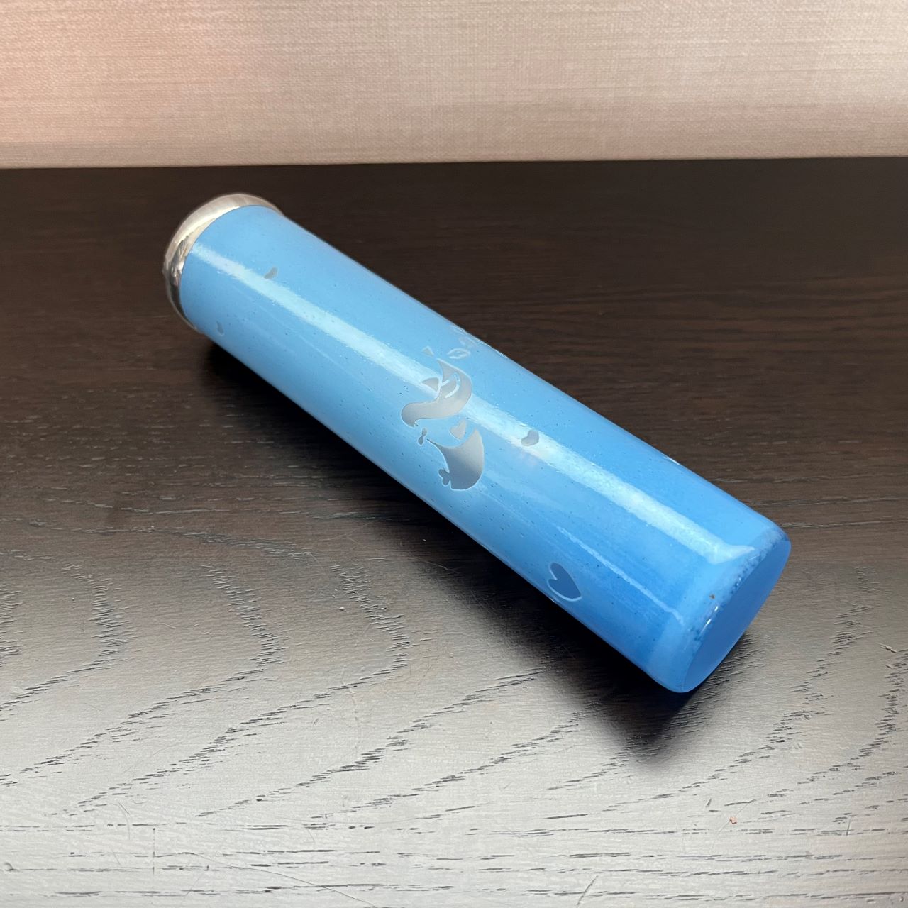 Crystal Garden Shirokane "Happy" blue -glass kaleidoscope-