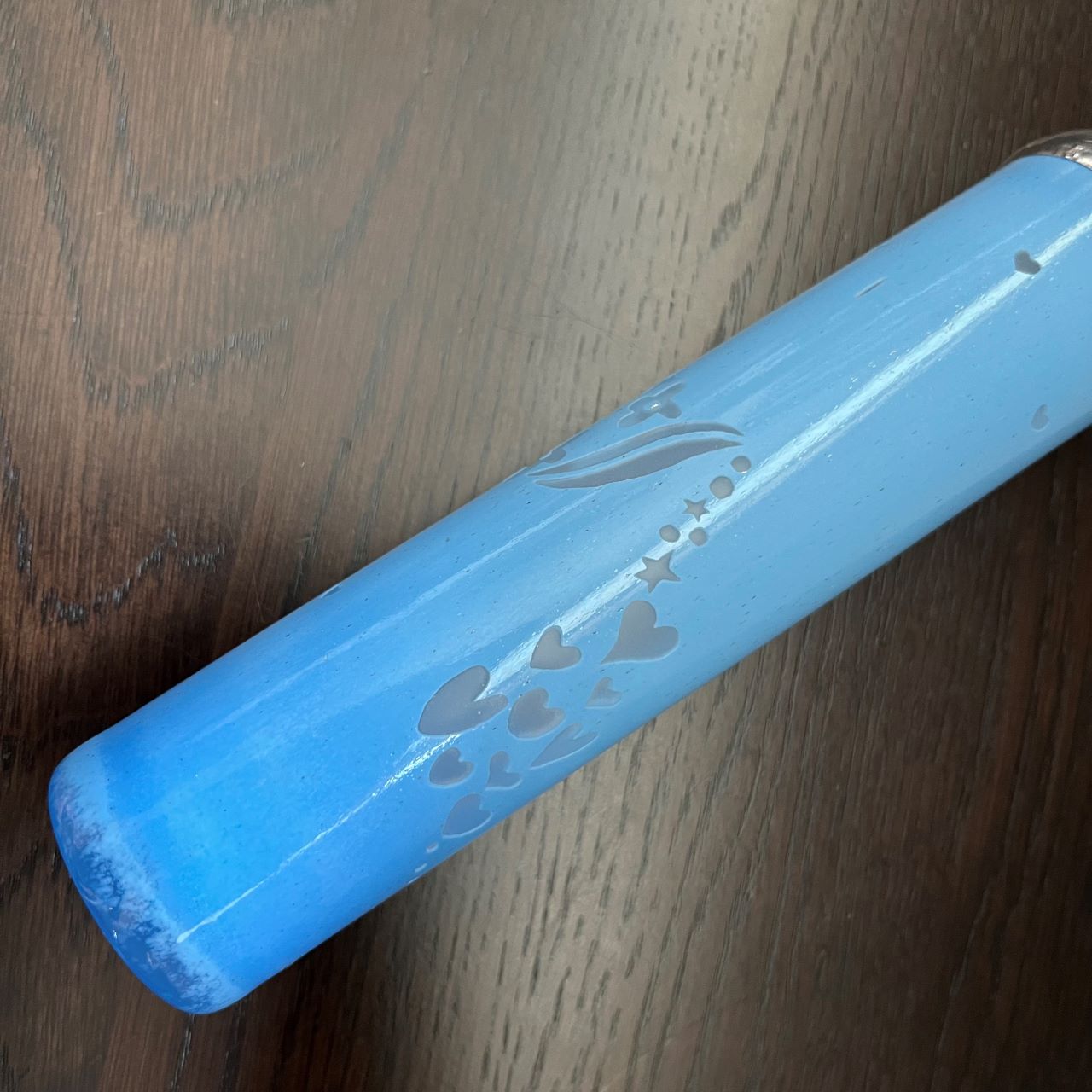 Crystal Garden Shirokane "Happy" blue -glass kaleidoscope-