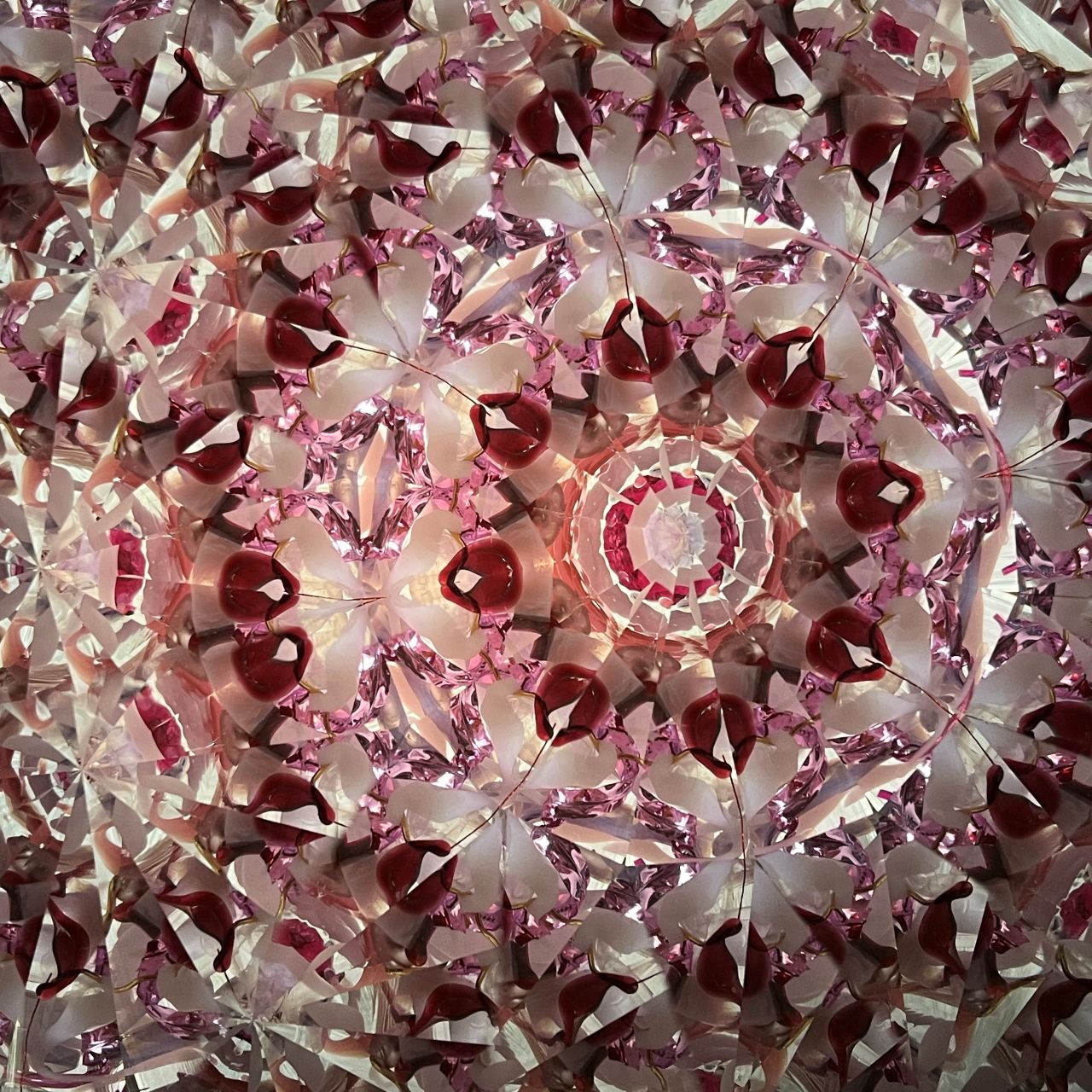 Ayana Endo  "Innocent Flowers  -The Beckoning Canopy-"            -glass kaleidoscope-