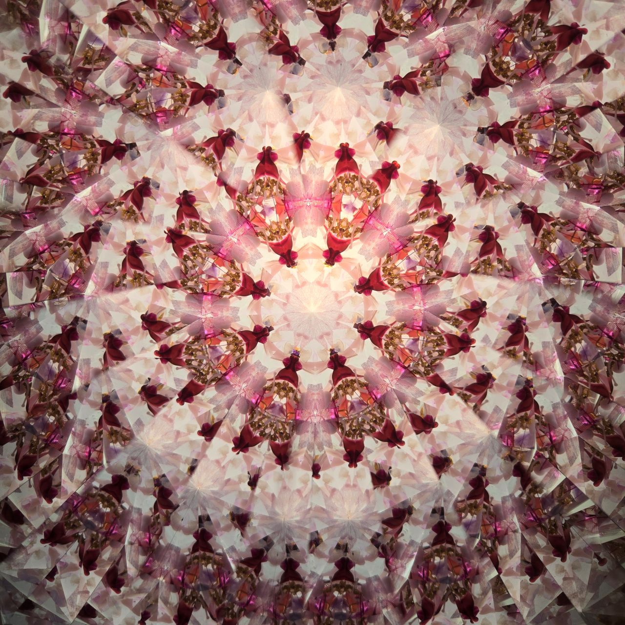 Ayana Endo  "Innocent Flowers  -The Beckoning Canopy-"            -glass kaleidoscope-