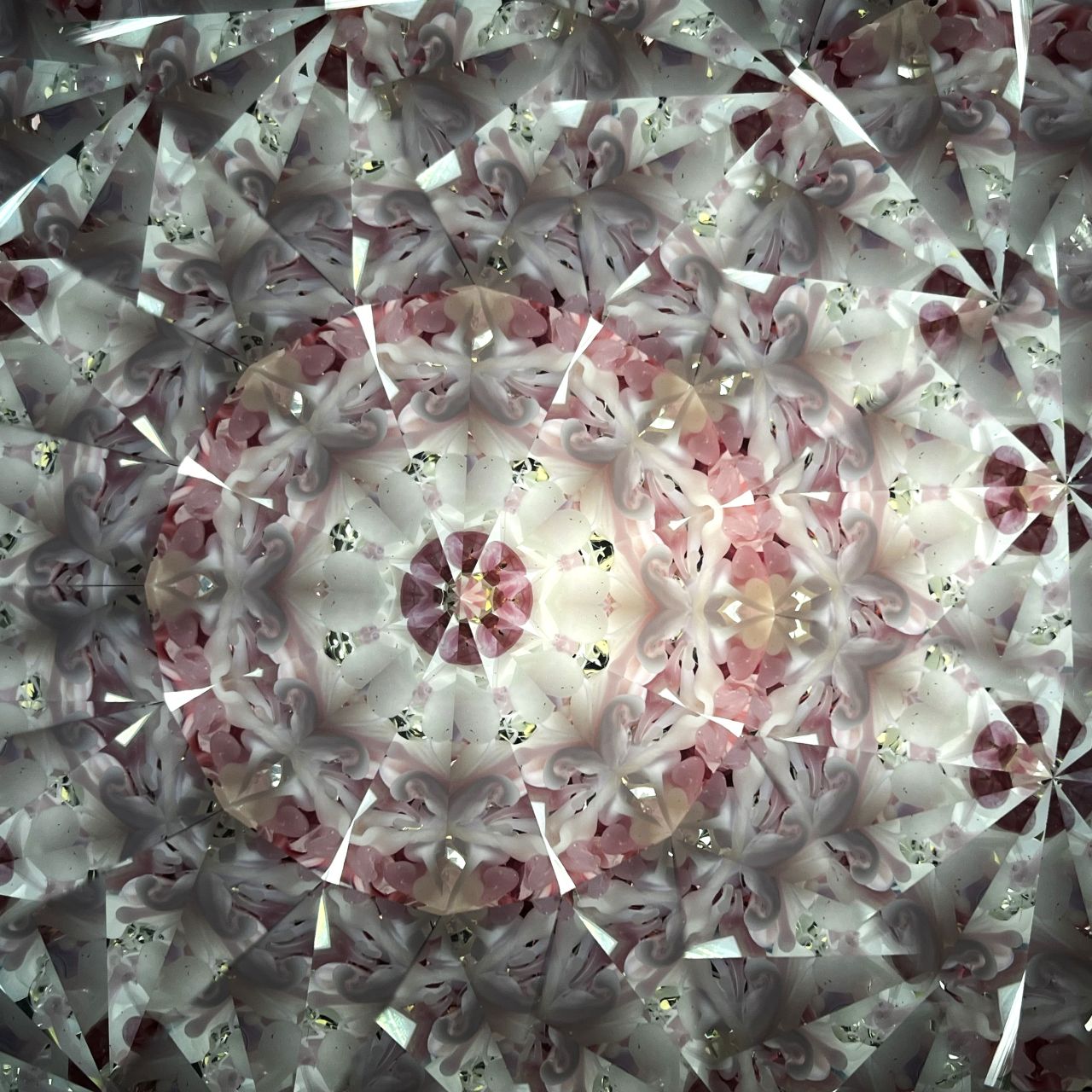 Ayana Endo  "Innocent Flowers  -The Beckoning Canopy-"            -glass kaleidoscope-