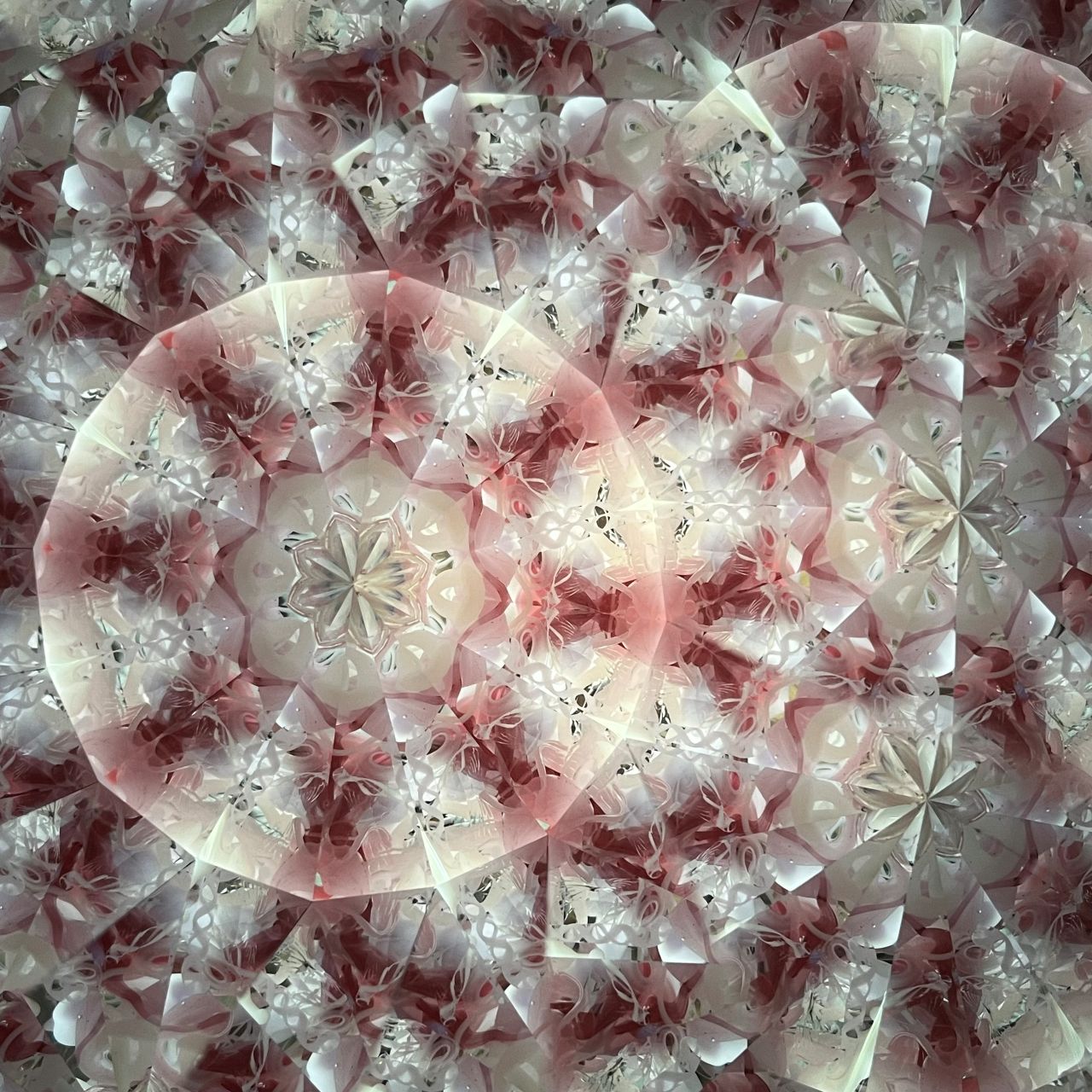 Ayana Endo  "Innocent Flowers  -The Beckoning Canopy-"            -glass kaleidoscope-