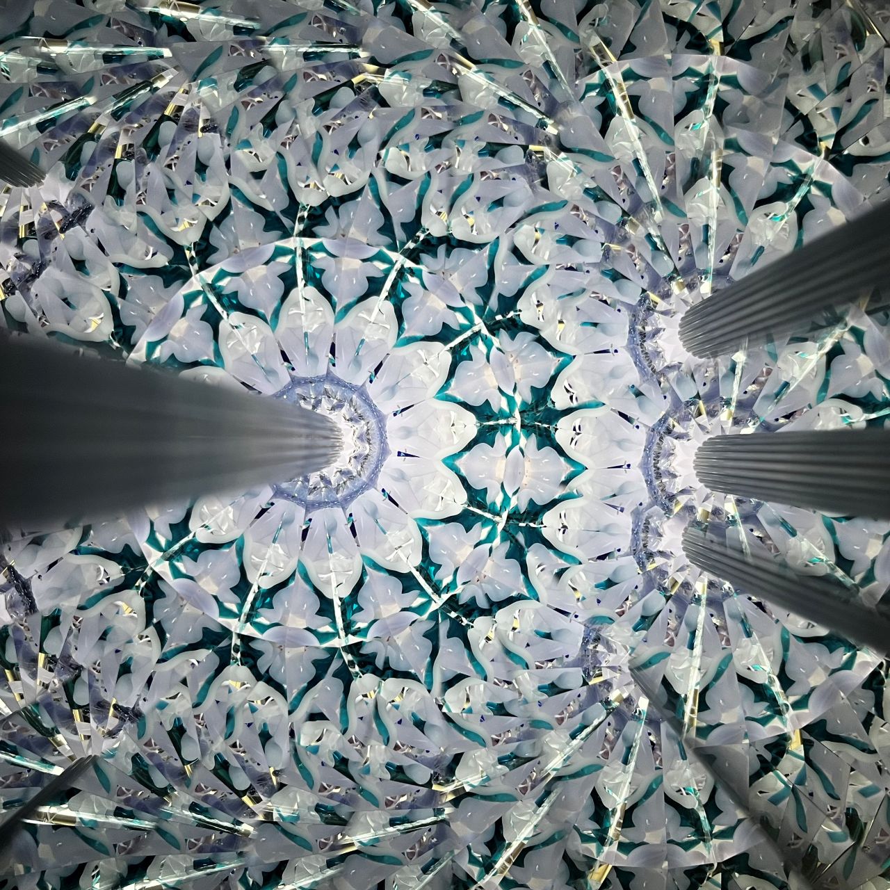 Ayana Endo  "Innocent Flowers  -Nocturne-"            -glass kaleidoscope-