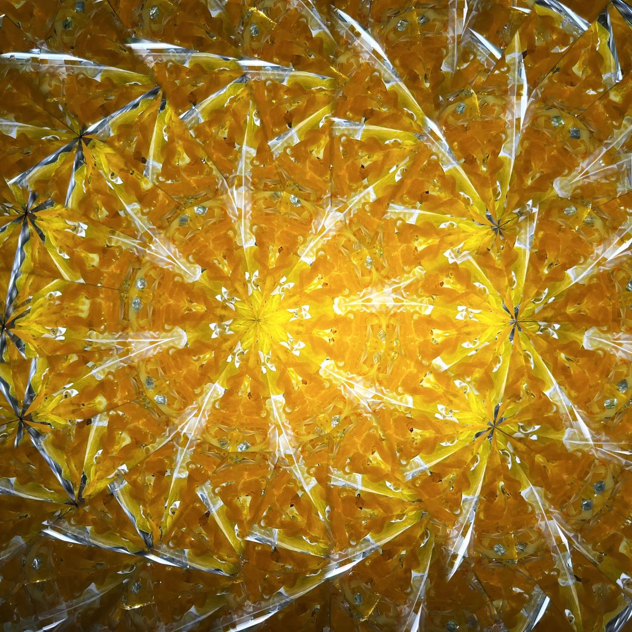 Ayana Endo  "Innocent Flowers  -Tender Little Dancers-"            -glass kaleidoscope-