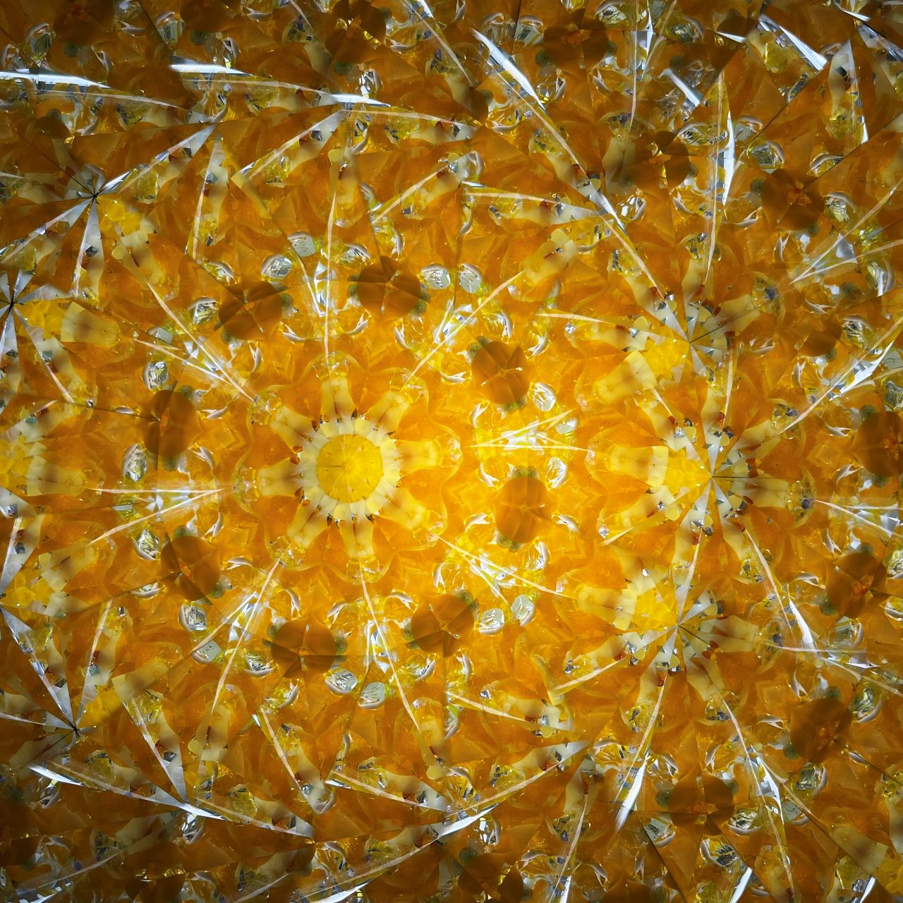 Ayana Endo  "Innocent Flowers  -Tender Little Dancers-"            -glass kaleidoscope-