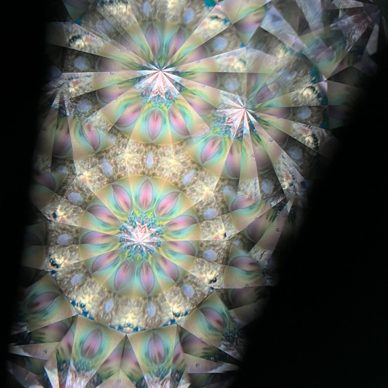 Hanako Richards   "The Moon and Fin"         glass kaleidoscope