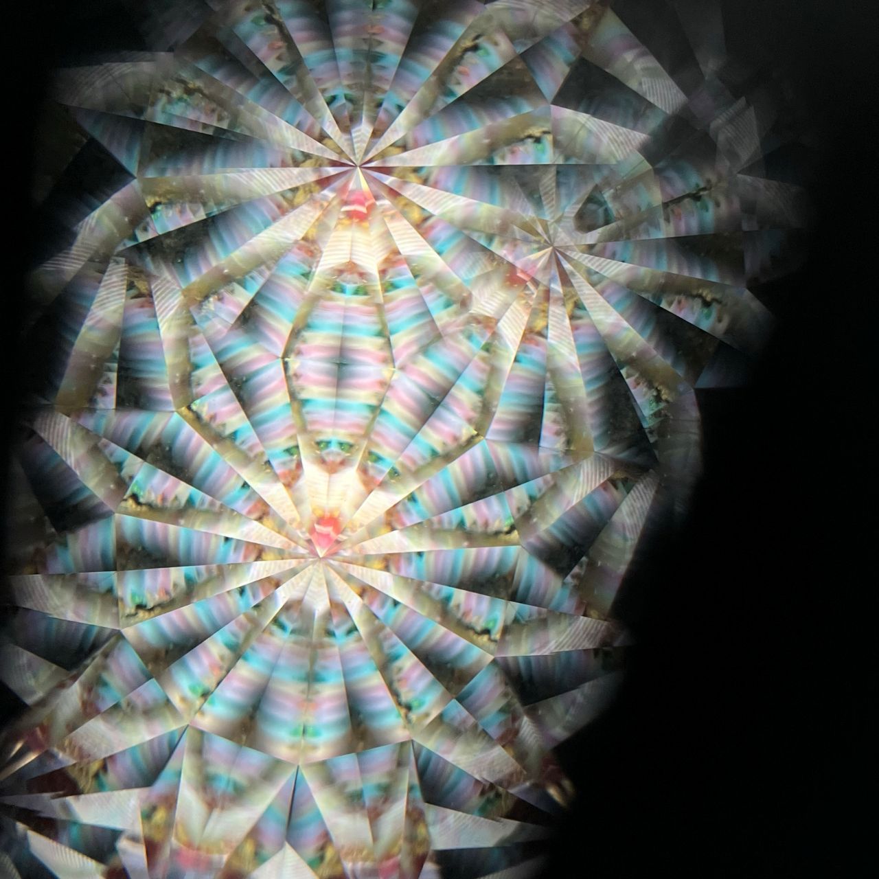 Hanako Richards   "The Moon and Fin"         glass kaleidoscope
