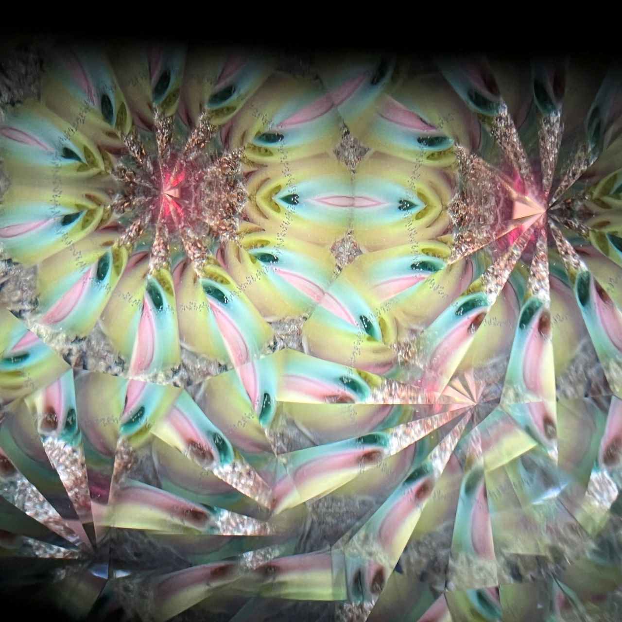 Hanako Richards   "The Moon and Fin"         glass kaleidoscope