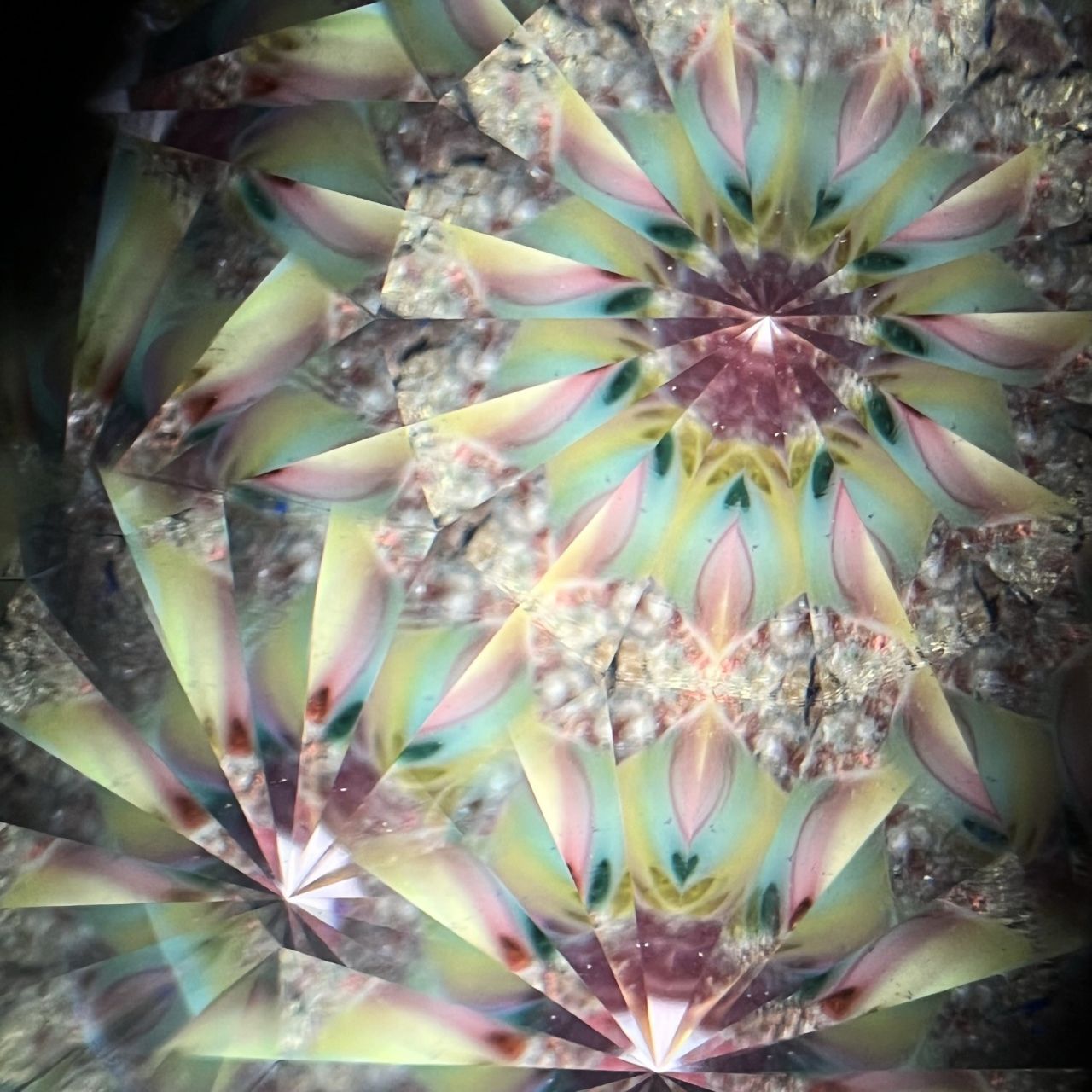 Hanako Richards   "The Moon and Fin"         glass kaleidoscope