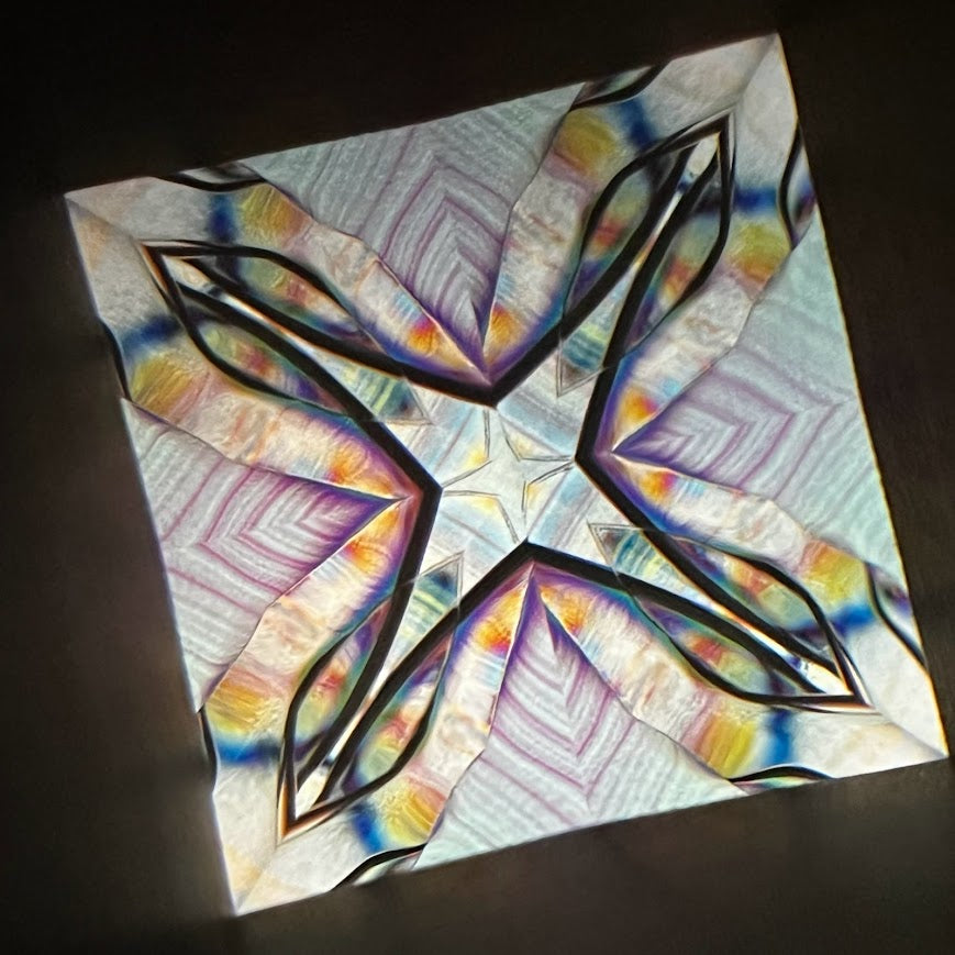 Tomoo Hosono     Polarized kaleidoscope "USUGINU" #011 (2026)