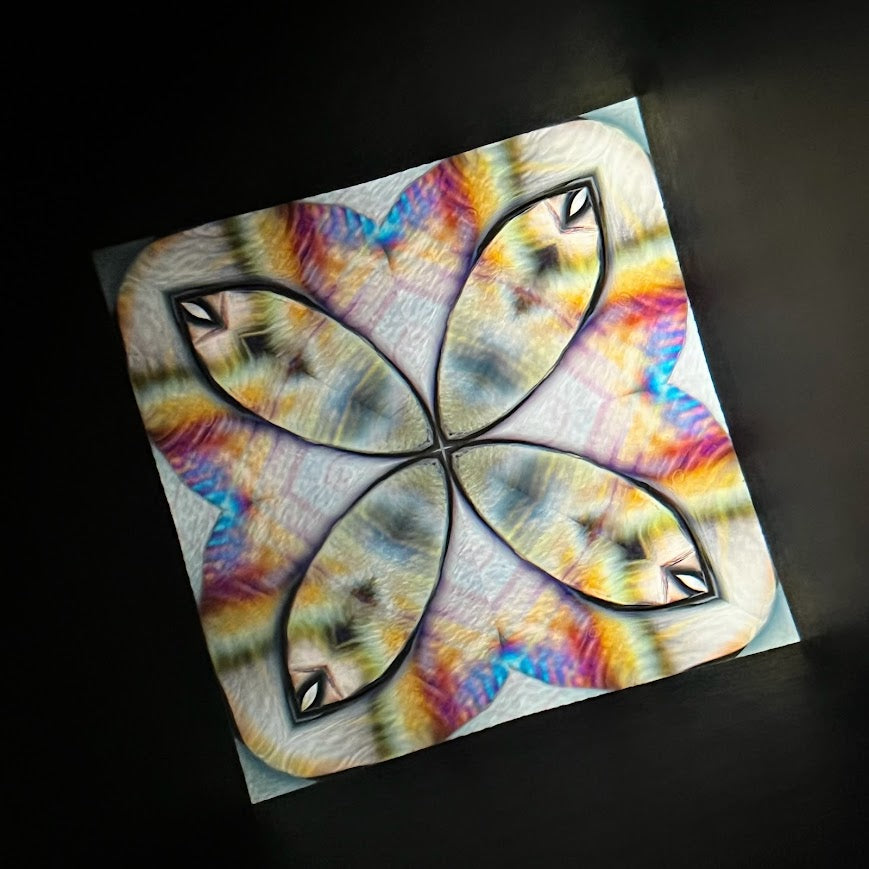 Tomoo Hosono     Polarized kaleidoscope "USUGINU" #011 (2026)