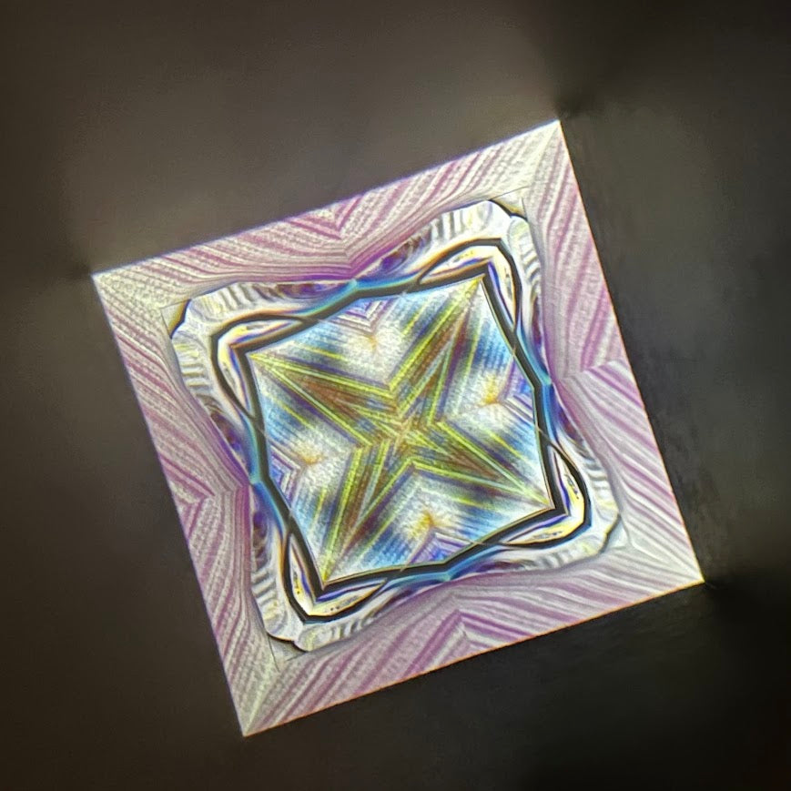 Tomoo Hosono     Polarized kaleidoscope "USUGINU" #011 (2026)