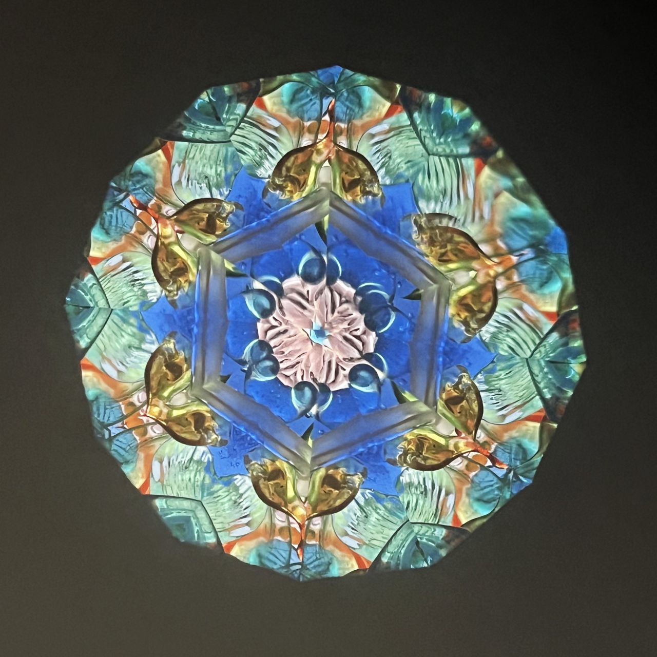 Fumie Ino　”Water Irises”    　　　　　             - lacquered kaleidoscope -