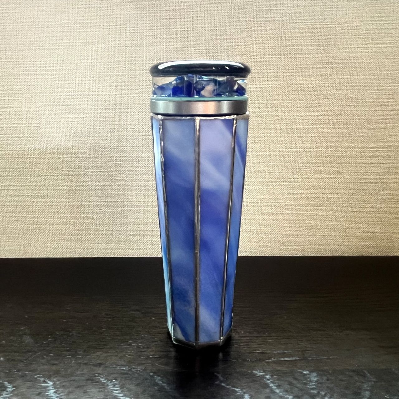 Yoshiko and Takeo Matsumoto    "HANA NATURE - indigo blue drops- "     - glass kaleidoscope -