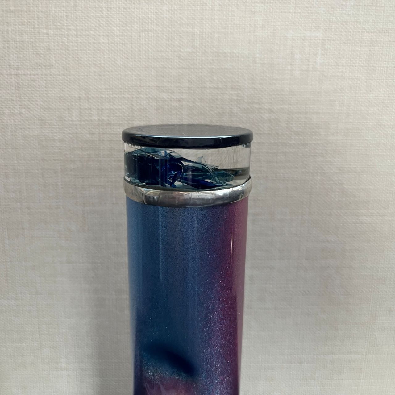 Yoshiko & Takeo Matsumoto  "Dimple"  blue cave    - glass kaleidoscope -