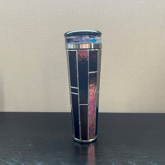 Yoshiko and Takeo Matsumoto    "HANA GRANDE - ice purple- "     - glass kaleidoscope -