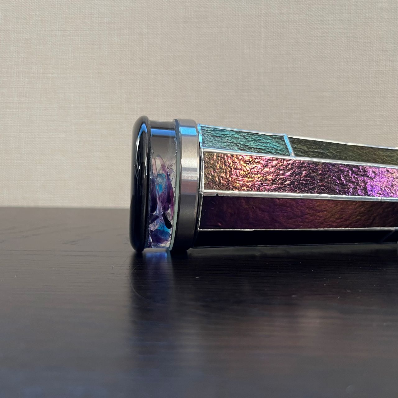 Yoshiko and Takeo Matsumoto    "HANA GRANDE - ice purple- "     - glass kaleidoscope -