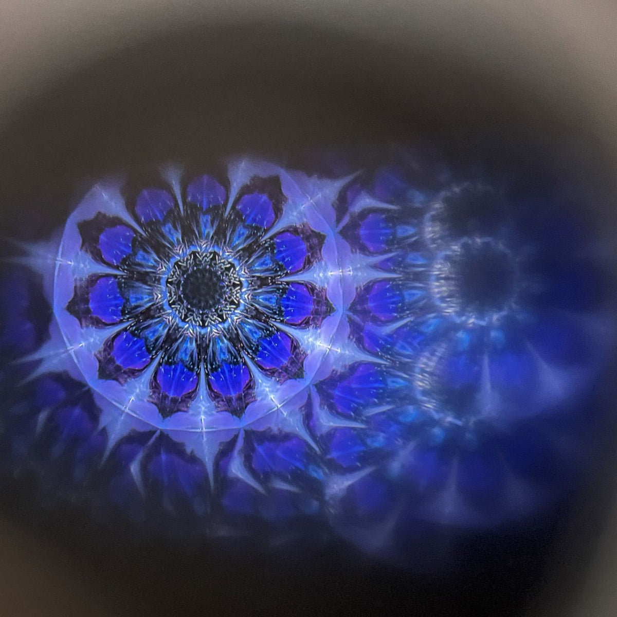 Yoshiko and Takeo Matsumoto    "HANA - ice purple- "     - glass kaleidoscope -