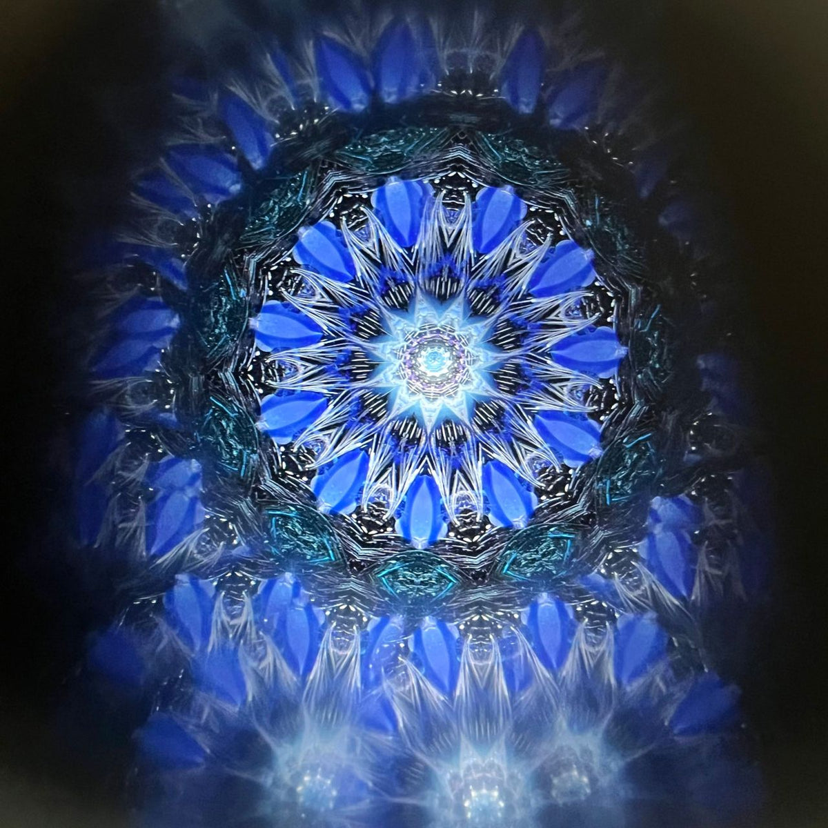 Yoshiko and Takeo Matsumoto    "HANA - ice purple- "     - glass kaleidoscope -