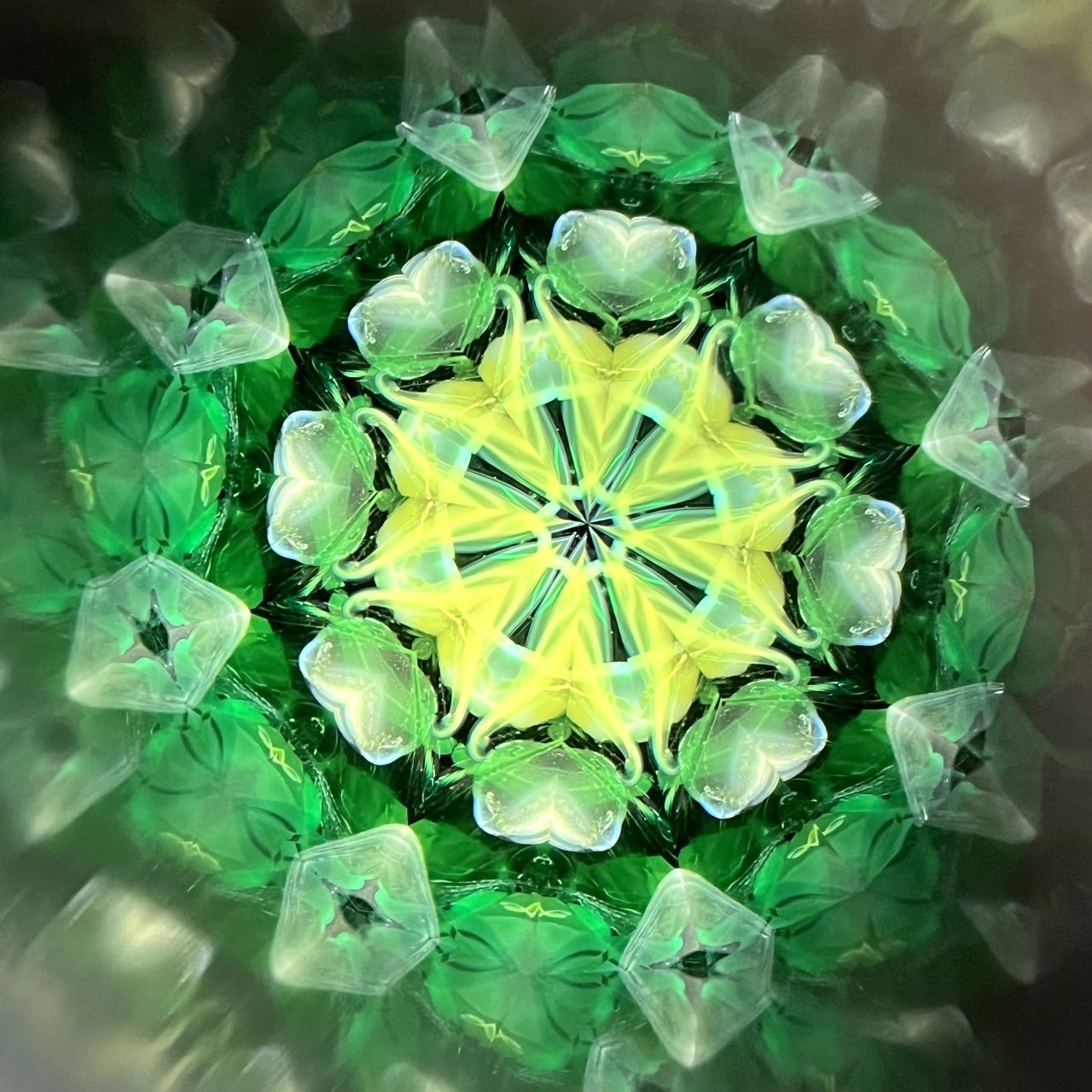 Yoshiko and Takeo Matsumoto    "HANA NATURE - water lily- "     - glass kaleidoscope -