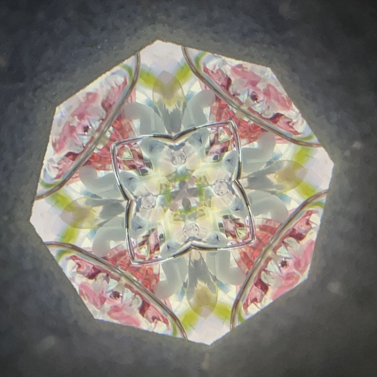 Rieko     "Juliet Blue  -liquid cell-  "              -glass kaleidoscope-